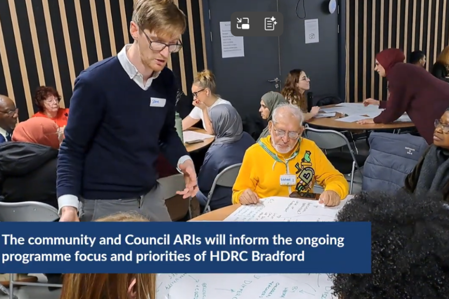 Co-producing Community Areas of Research Interest: A Novel Approach from Bradford